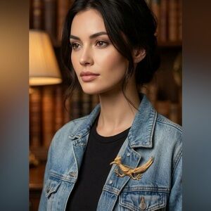 Vintage 1950s Castlecliff Roadrunner Brooch – Signed Mid Century